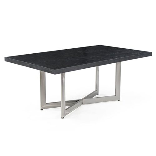 Xander Table Base, Wood Top