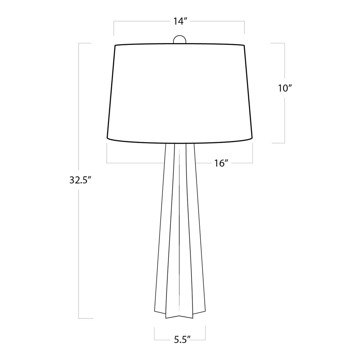 Glass Star Table Lamp (White)