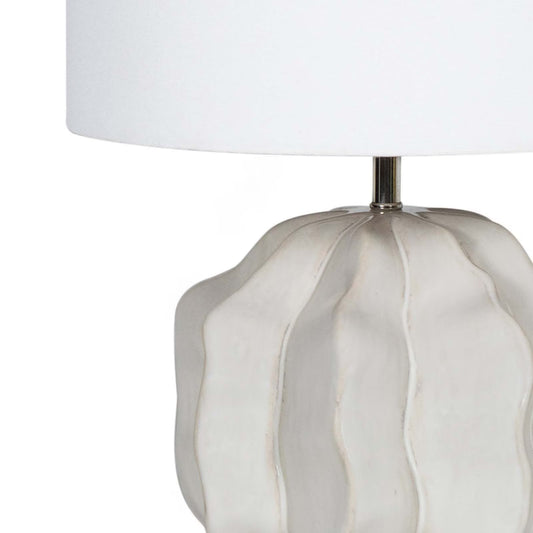 Destin Ceramic Mini Lamp (Ivory)