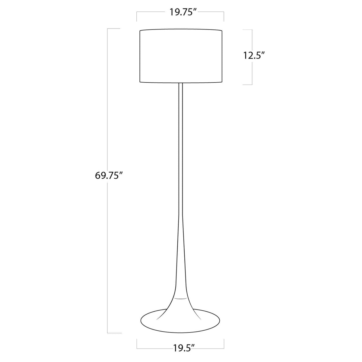Trilogy Floor Lamp (Black Iron)