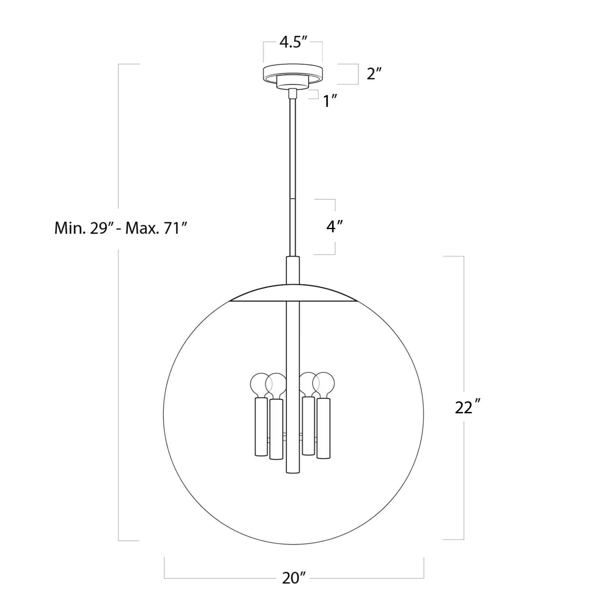 Cafe Pendant Large (Polished Nickel)