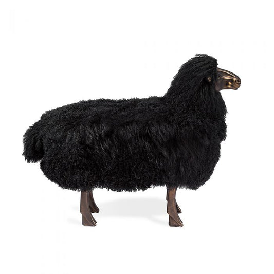 Leon Sheep Sculpture - Black