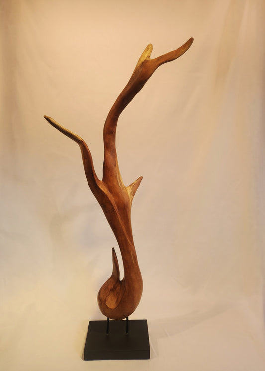 Organic Mahogany Sculpture