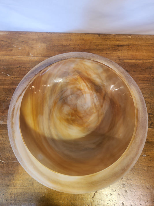 Translucent Amber Bowl