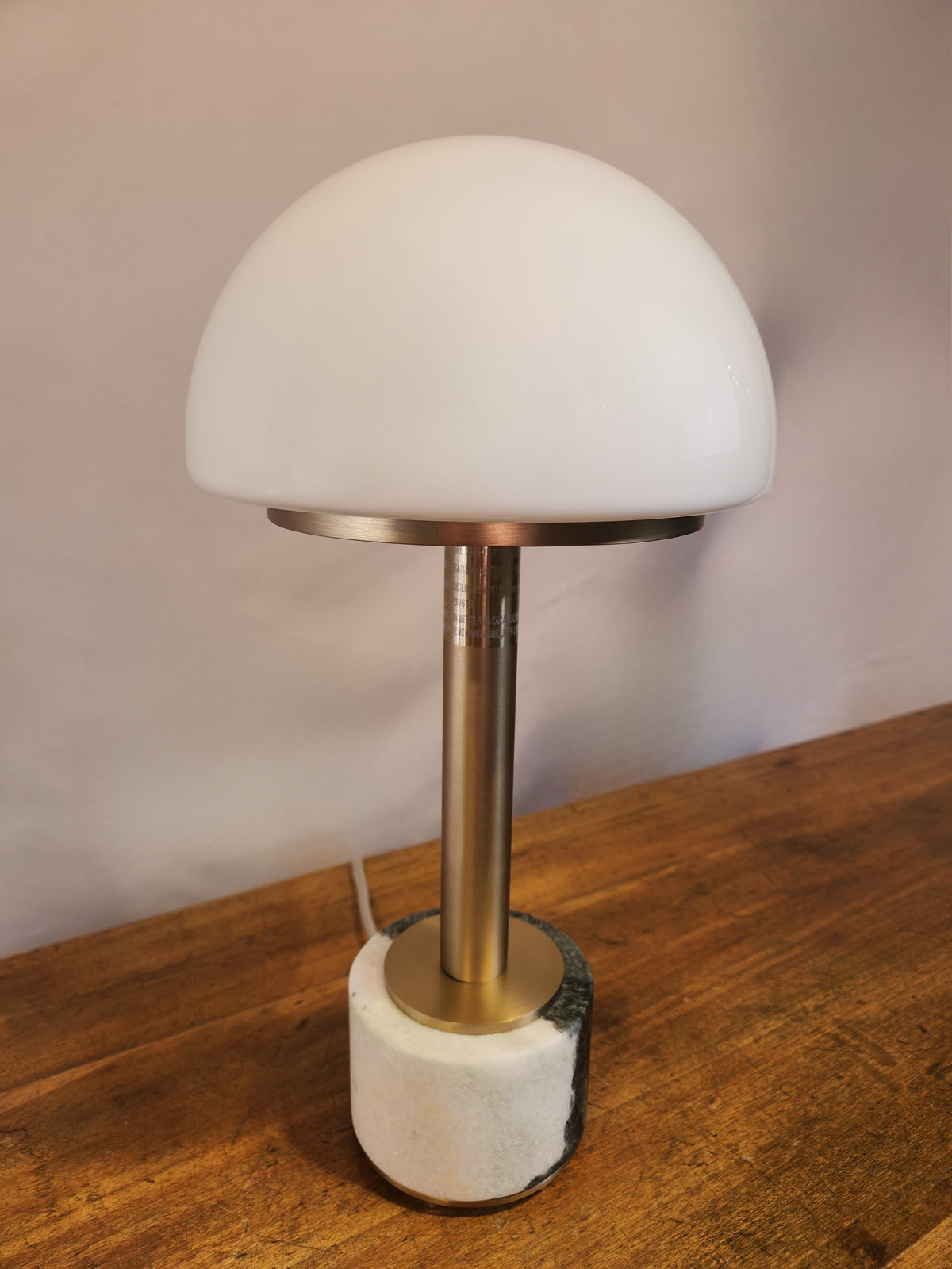 Mushroom Mini Lamp - Panda Marble