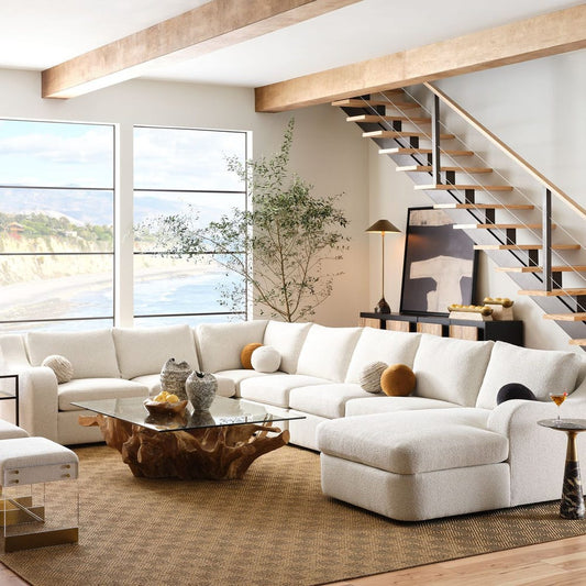 Big Wave Sofa - Sectional with Ottoman