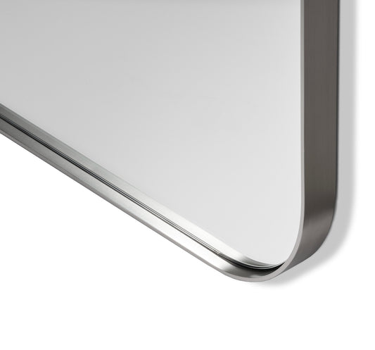 Aalina Narrow Mirror - Brushed Nickel