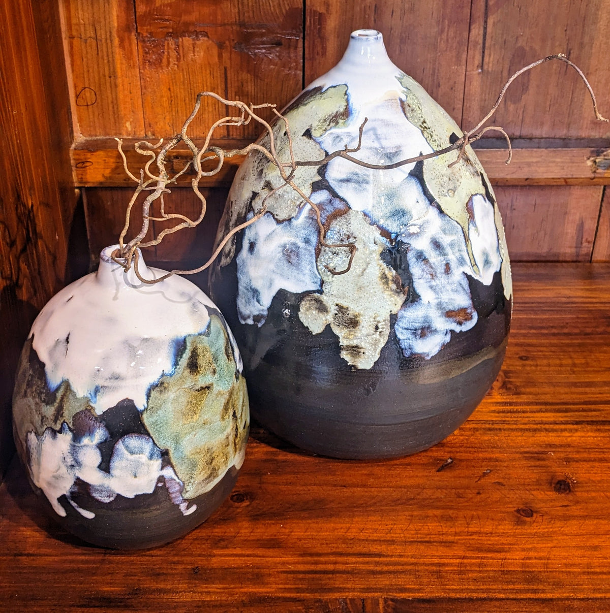Collage Vase, S/2
