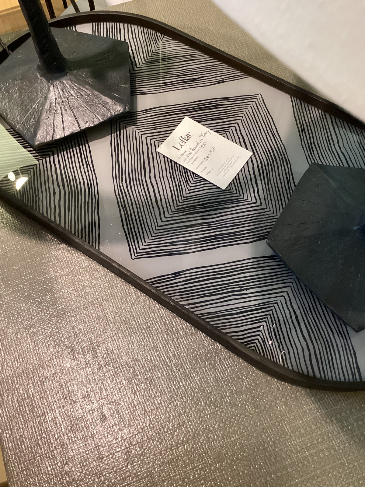 Oval Geometric Tray
