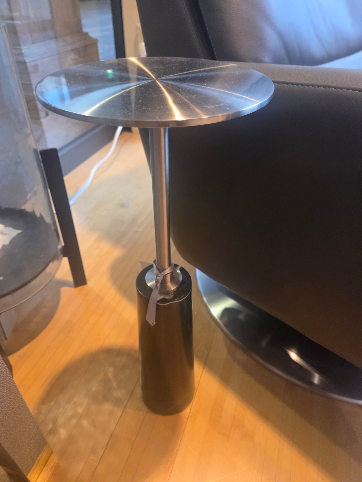 Black Marble Based Drink Table