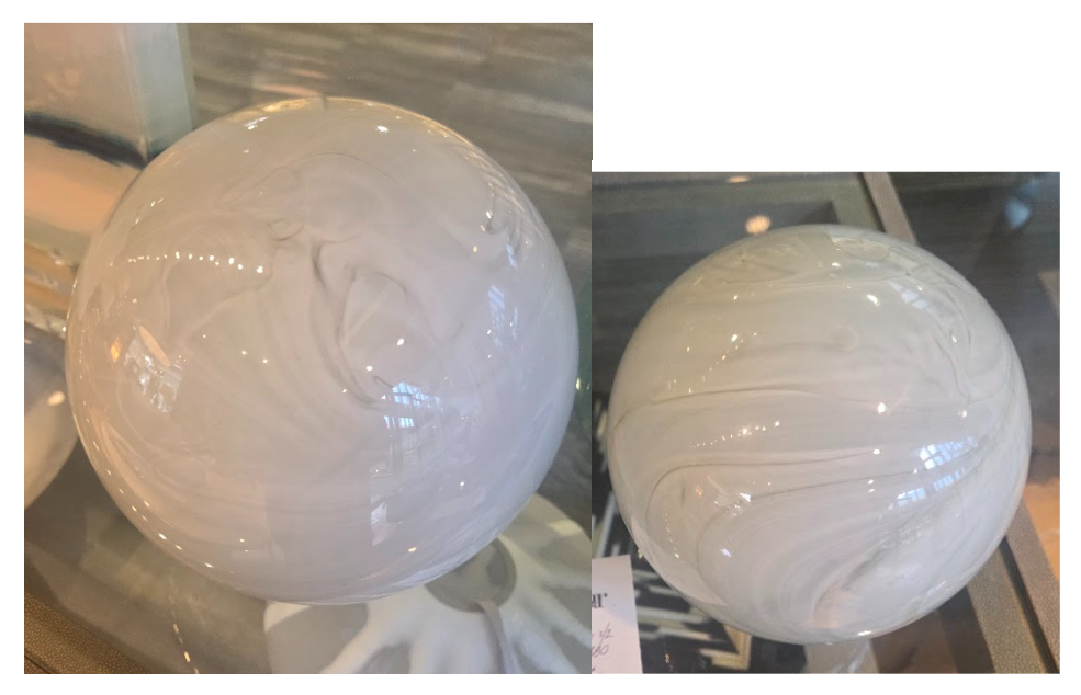 Blown Glass Spheres - Set of 2