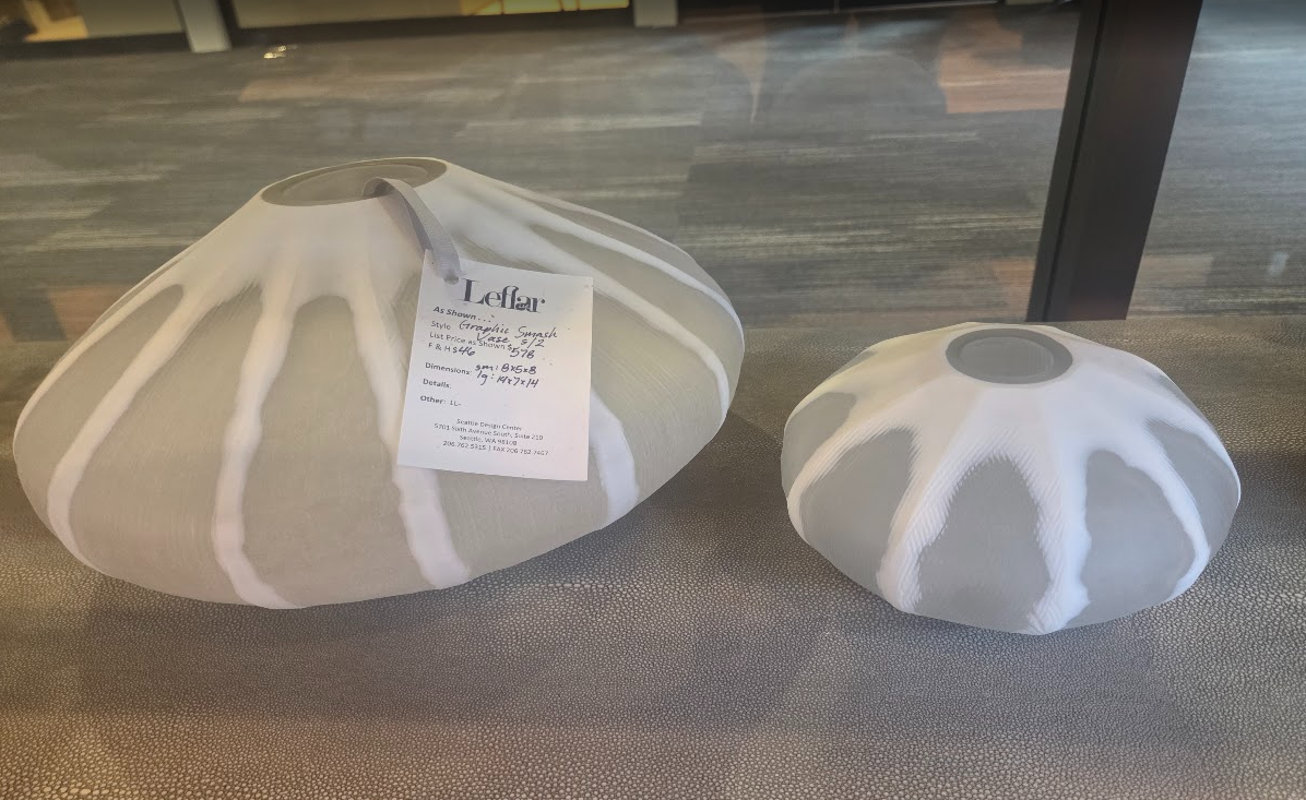 Glass Smash Vases - set of 2