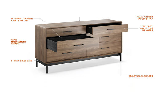 LINQ 6-Drawer Dresser