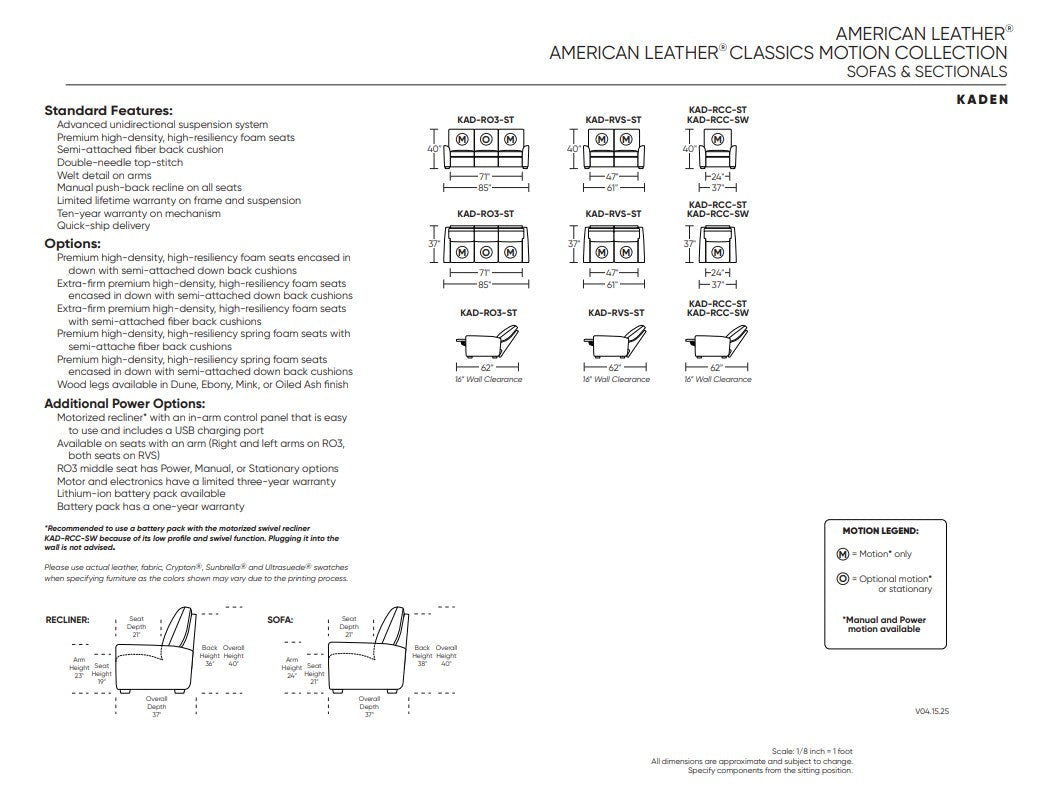 Kaden Recliner | Motion Classics