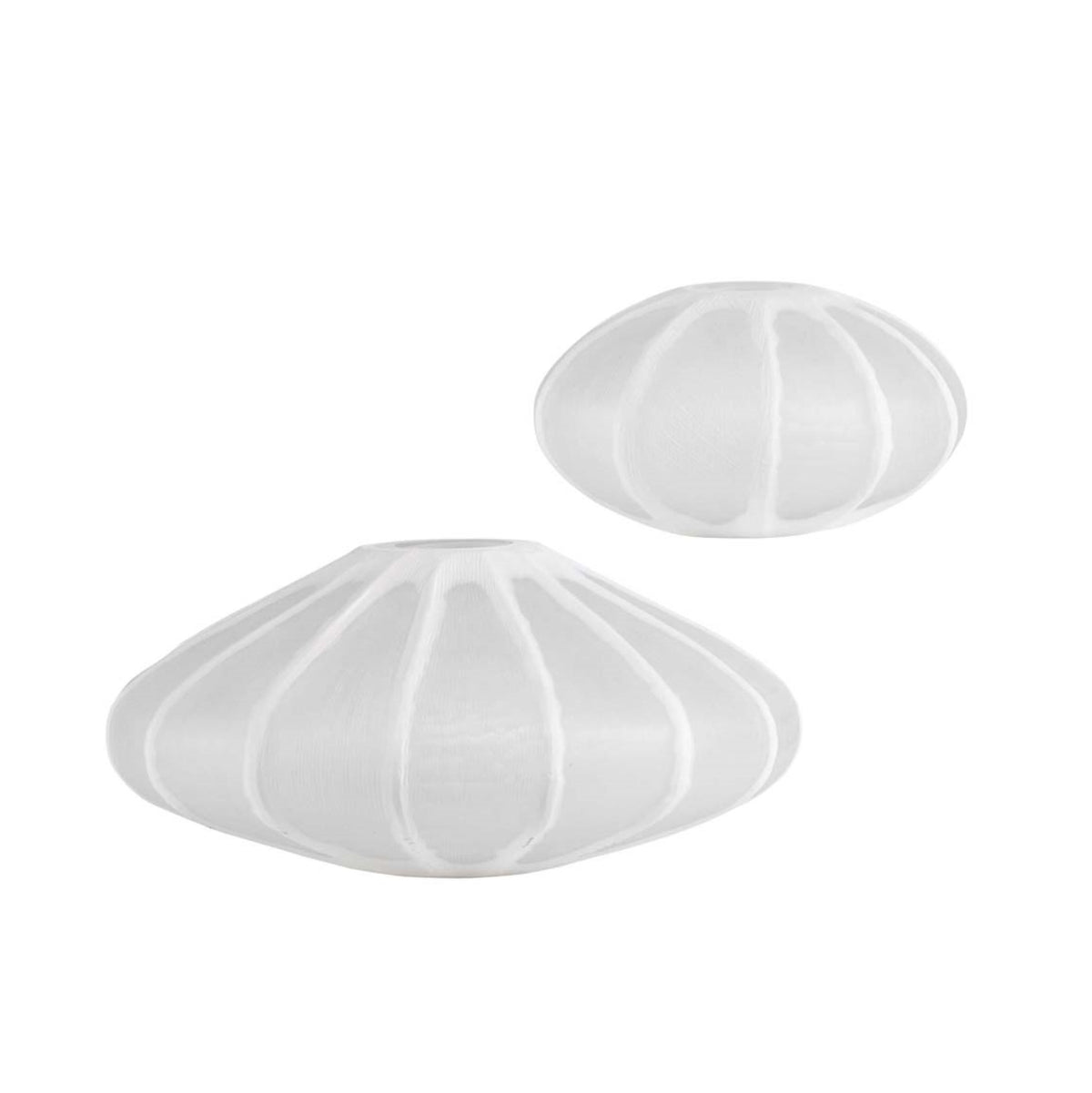 Sand Dollar Modern Glass Vases, S/2