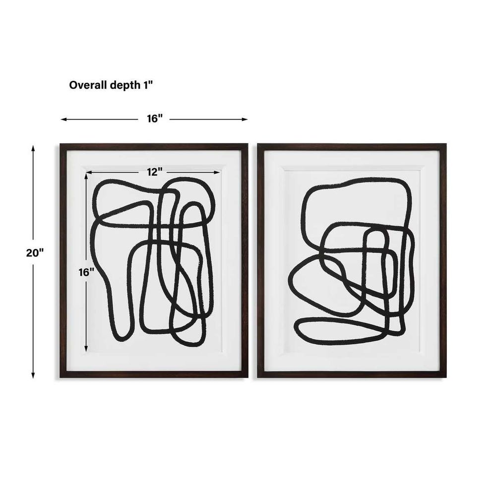 Entangle Framed Prints, S/2