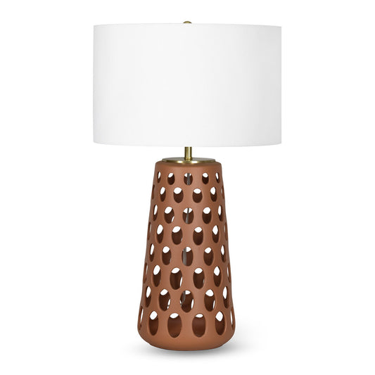 Kelvin Ceramic Table Lamp - Terra Cotta