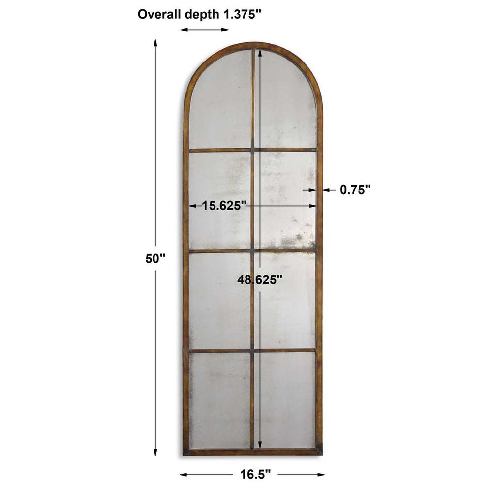 Amiel Arch Mirror, Bronze