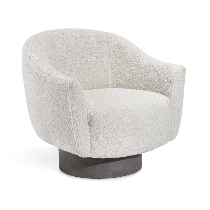 Simone Swivel Chair - Haze Shearling