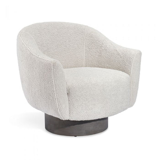Simone Swivel Chair - Haze Shearling