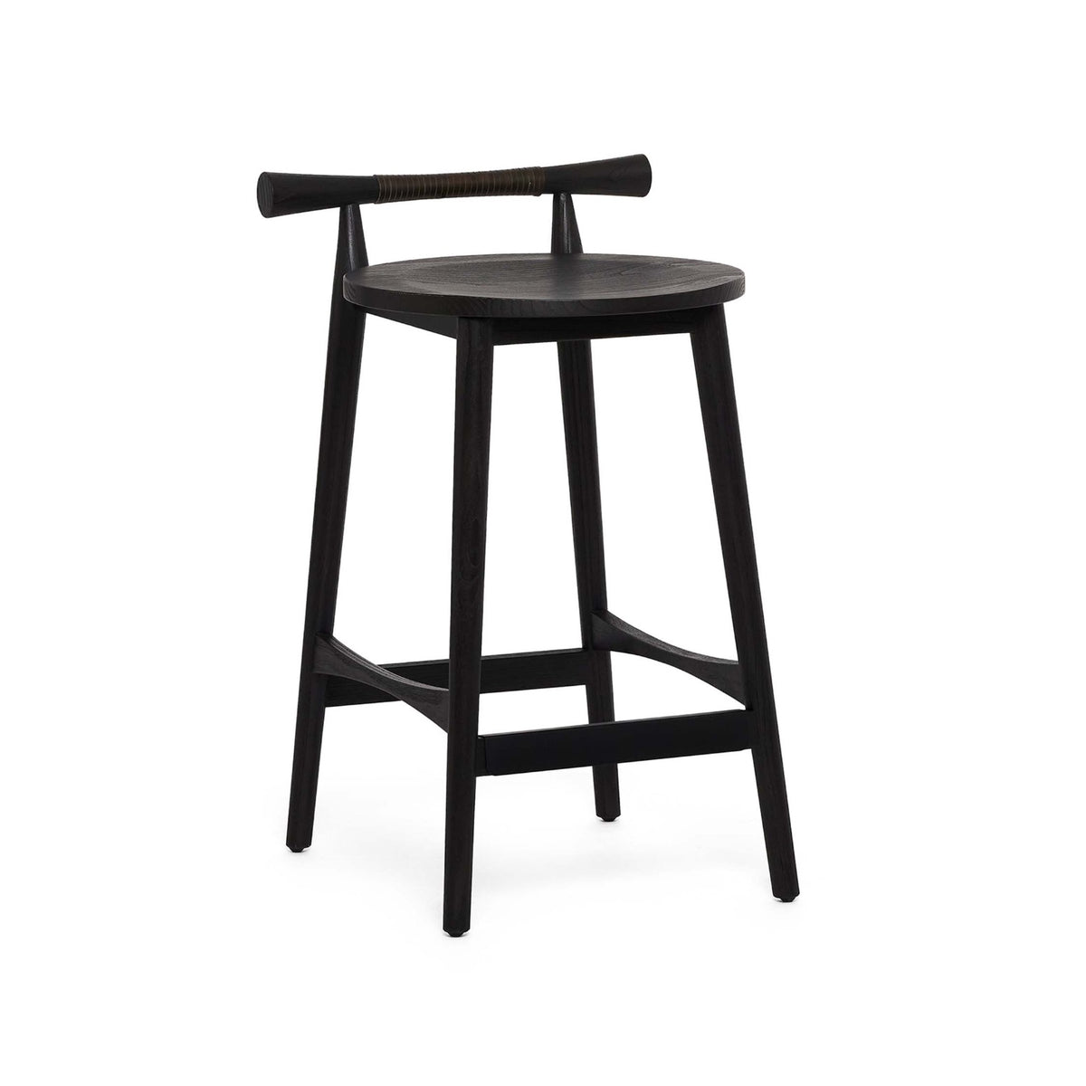 Madeira Counter Stool - Matte Black