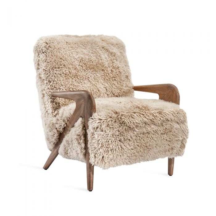 Angelica Lounge Chair - Morel Taupe