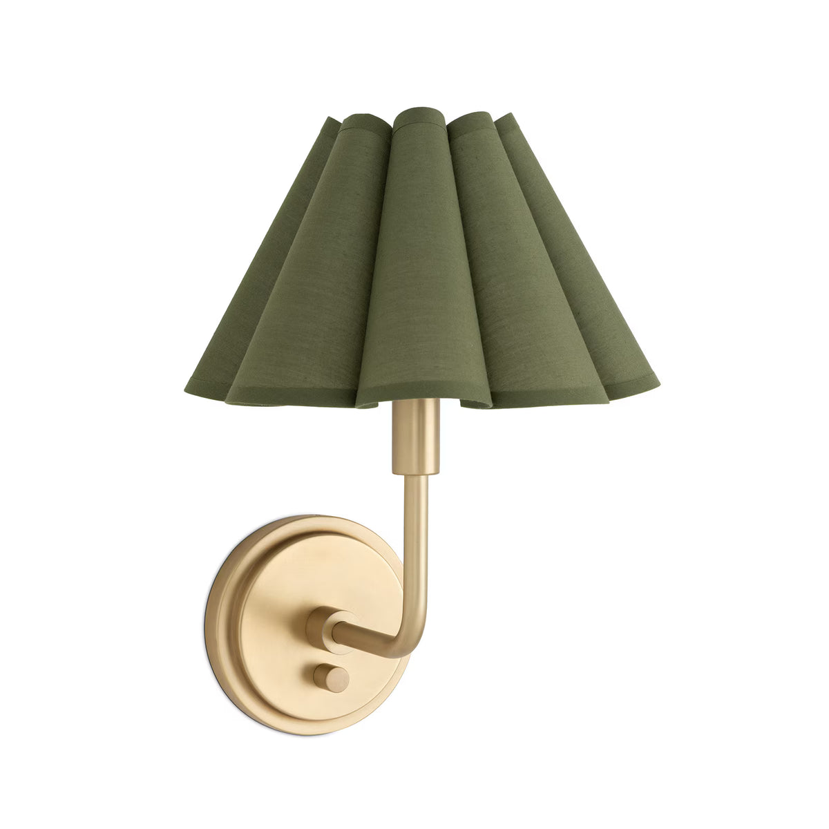 Polly Sconce (Olive Scalloped Shade)