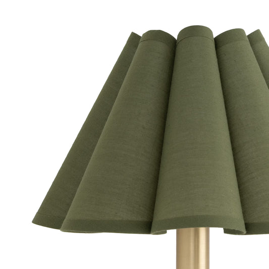Polly Sconce (Olive Scalloped Shade)