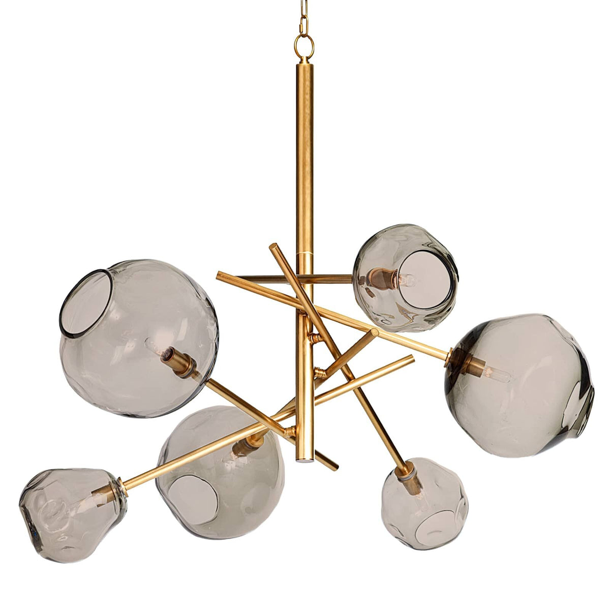 Molten Chandelier (Natural Brass)