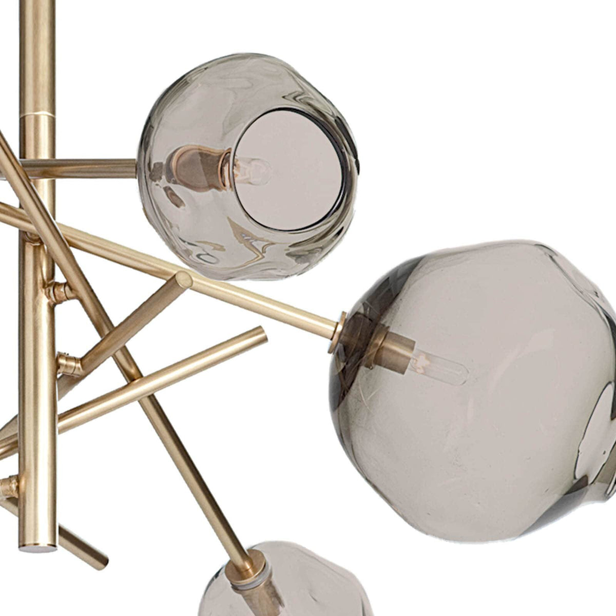 Molten Chandelier (Natural Brass)