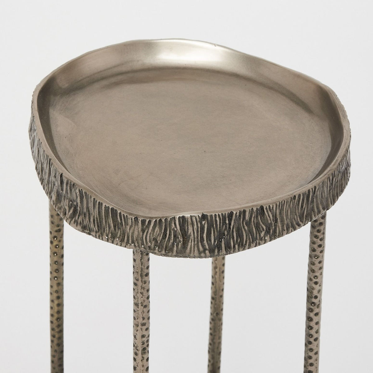 Ada Drink Table - Antique Nickel