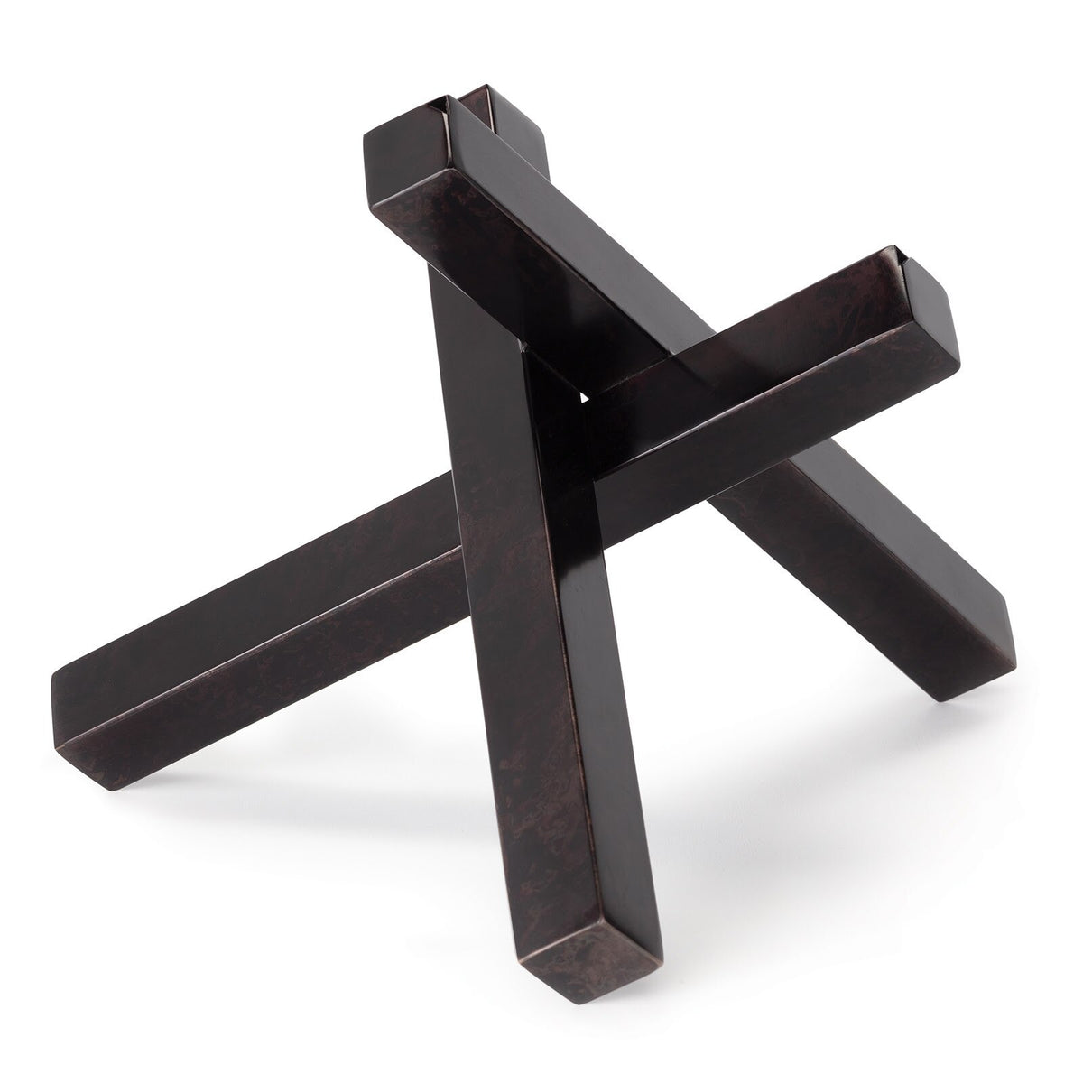Intersecting Sculpture (Black Zinc)