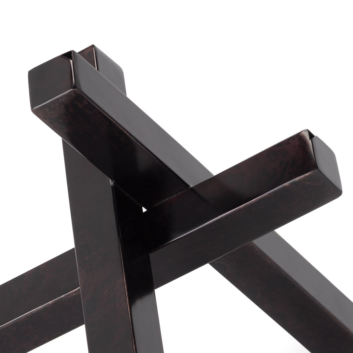 Intersecting Sculpture (Black Zinc)