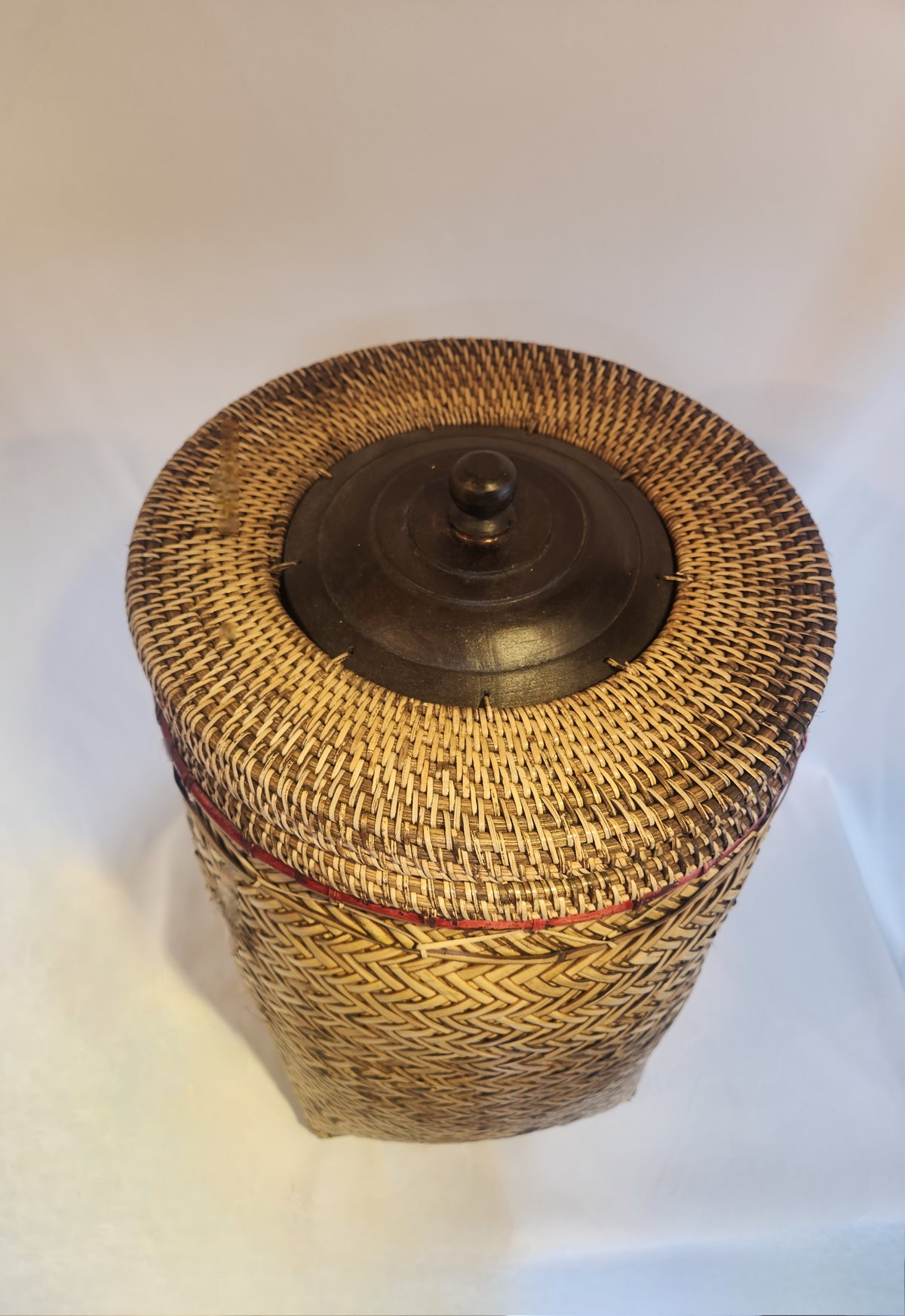 Woven Basket w/ Lid