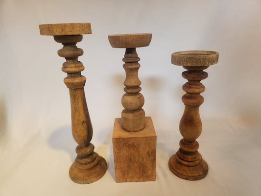 Wooden Candle Sticks