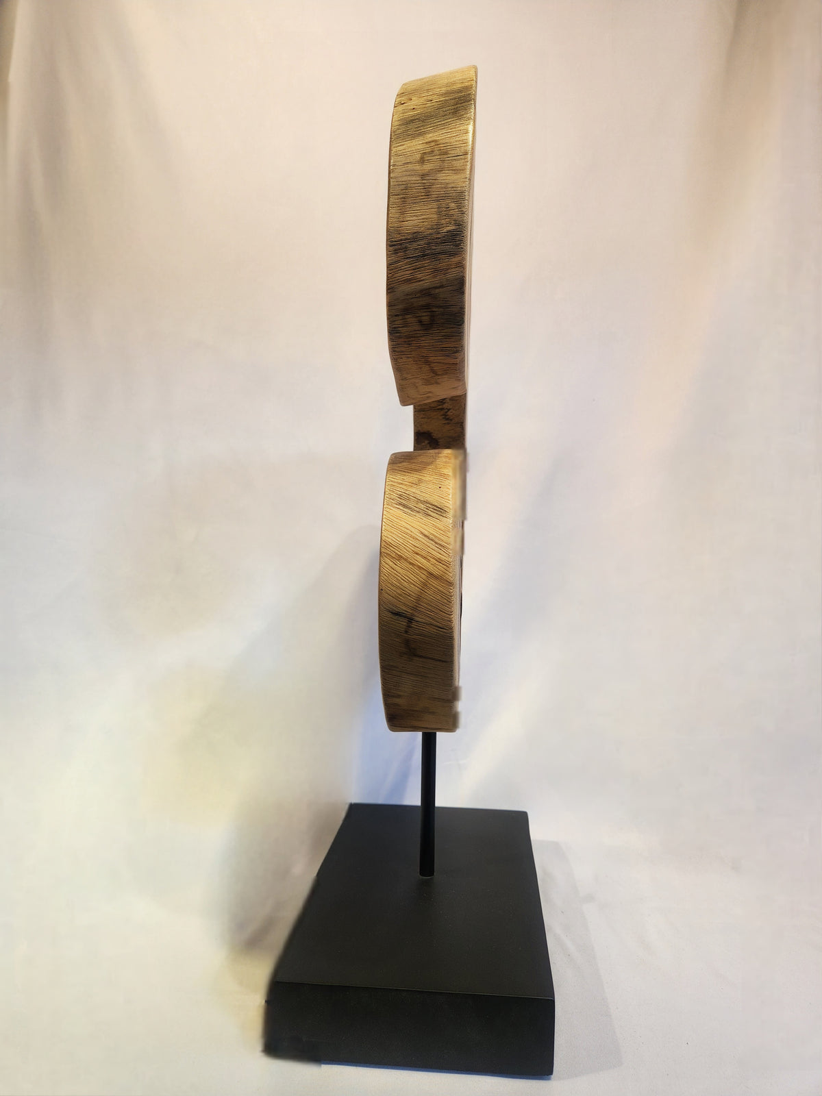 Organic Wood Sculpture on Stand