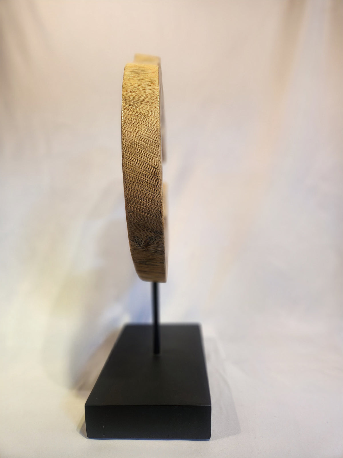 Organic Wood Sculpture on Stand