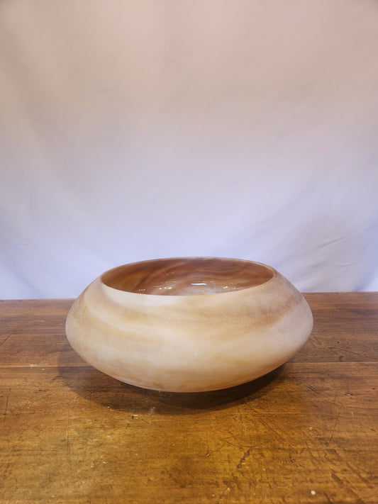 Translucent Amber Bowl