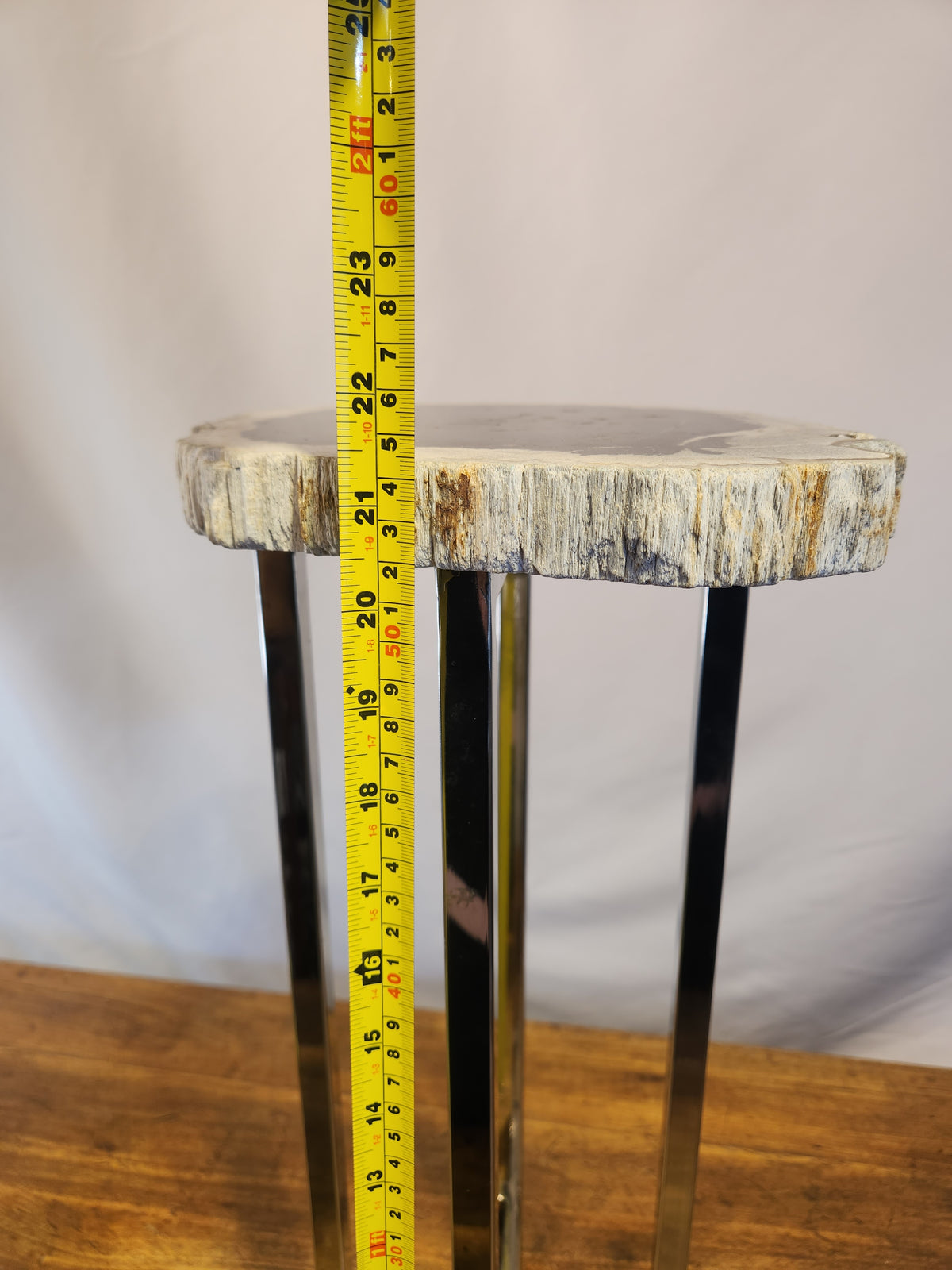Petrified Wood Drink Table