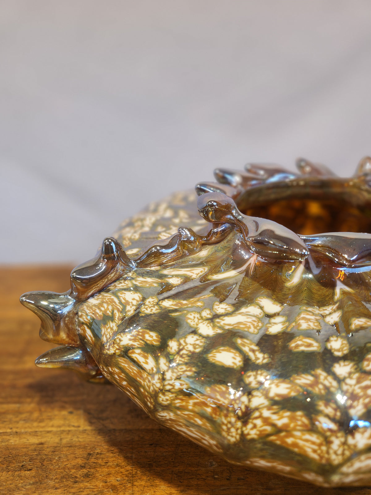 One of a Kind Blown Glass Dish