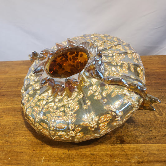 One of a Kind Blown Glass Dish