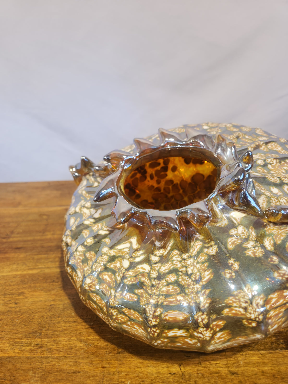 One of a Kind Blown Glass Dish