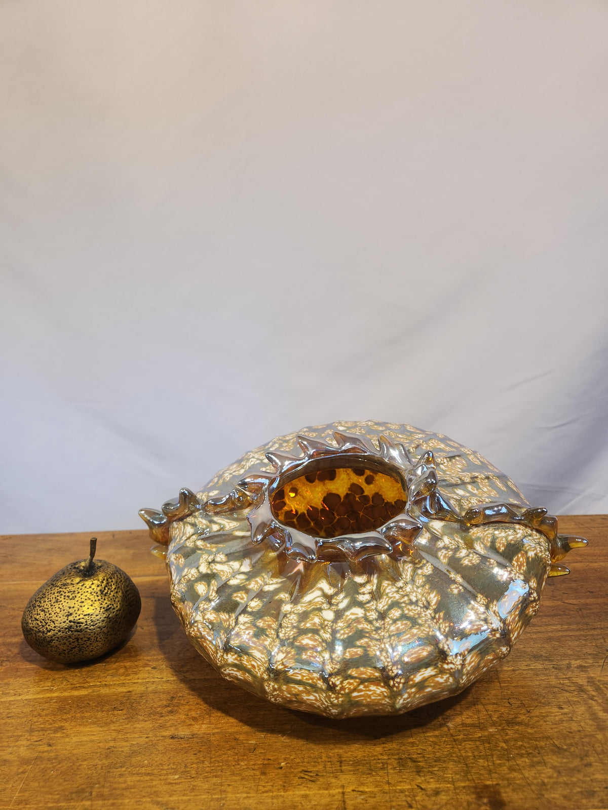 One of a Kind Blown Glass Dish