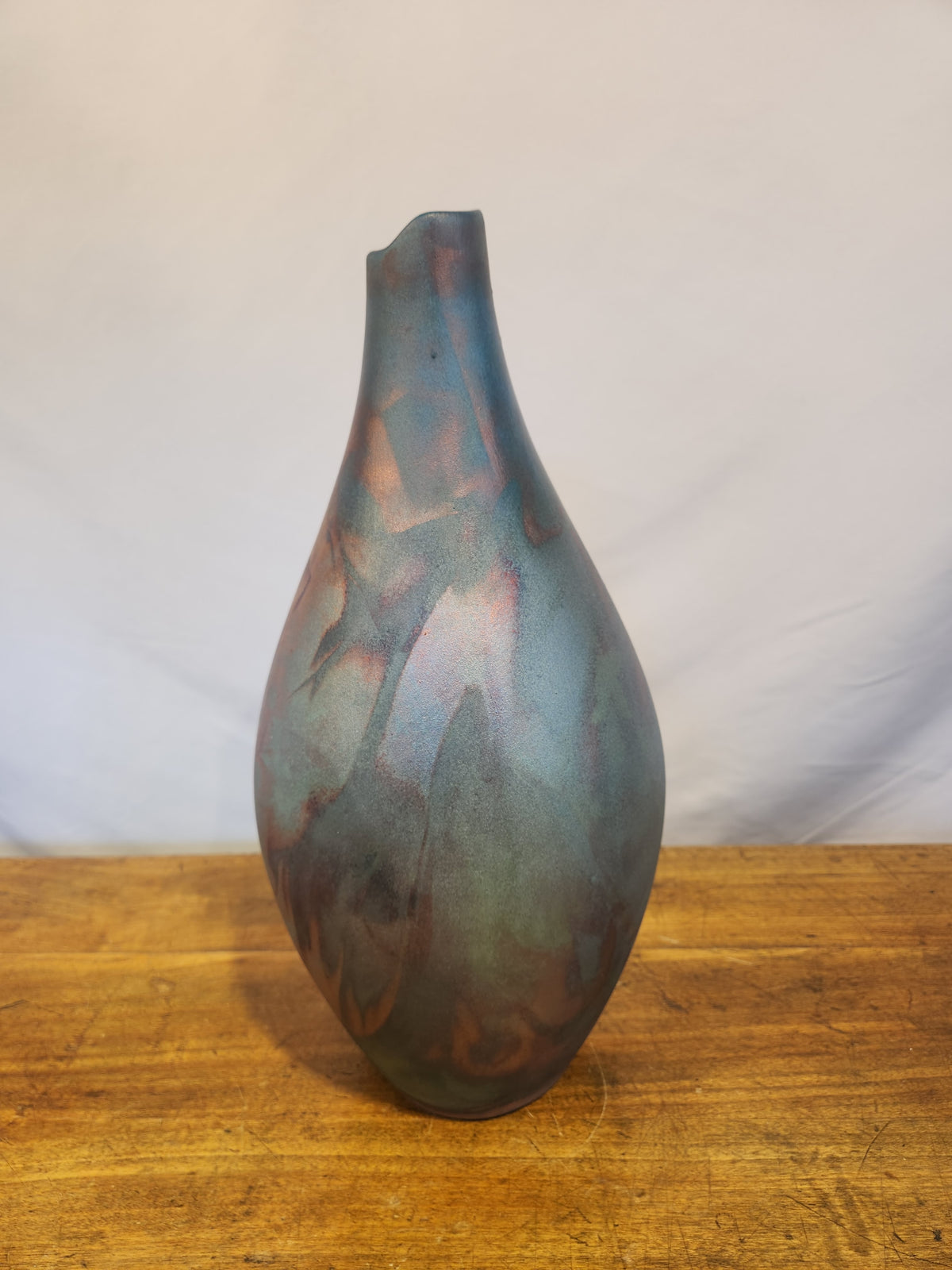 Copper Raku Vase