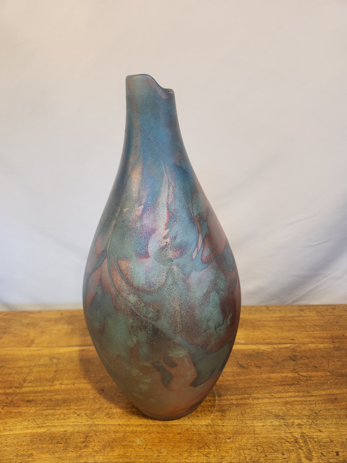 Copper Raku Vase