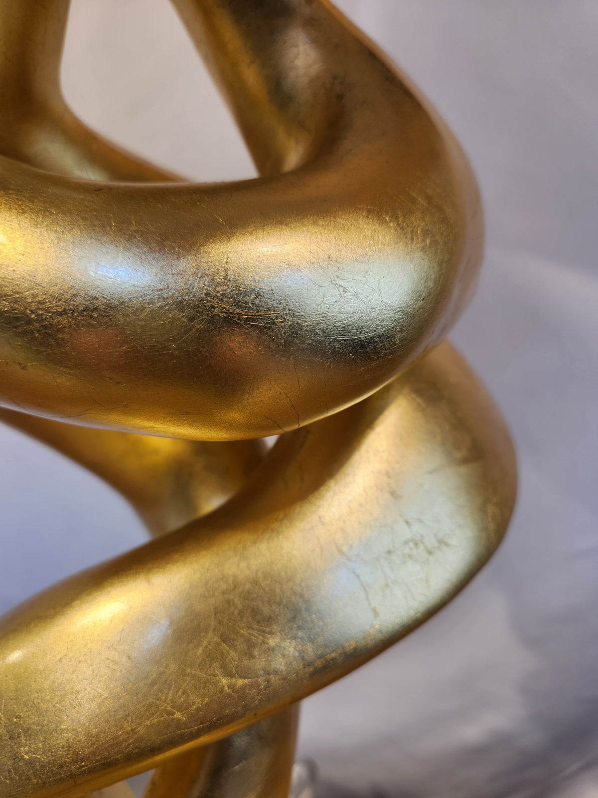 Twisted Gold Leaf Lamp