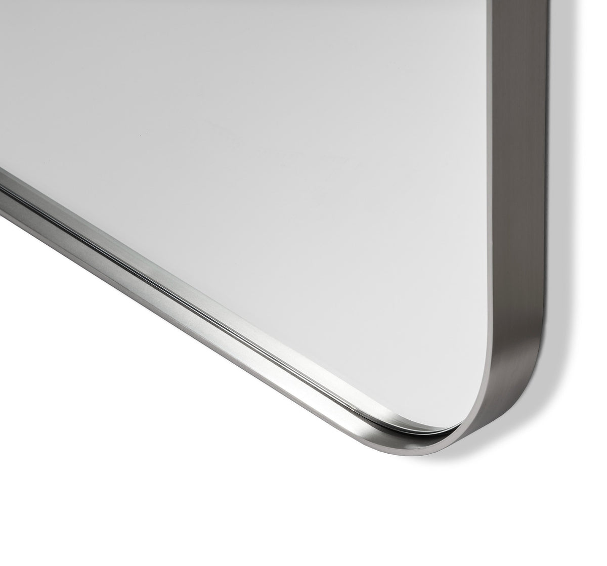 Aalina Narrow Mirror - Brushed Nickel