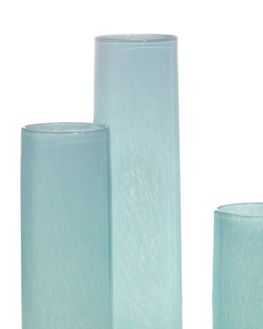 Blue Gwendolyn Hand Blown Vases, S/3