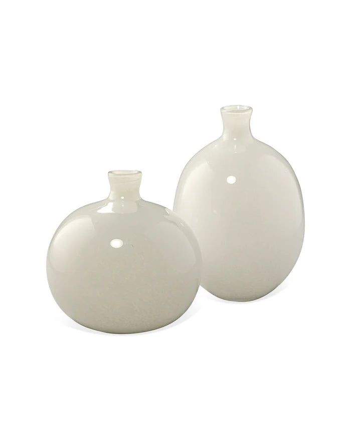 White Minx Vases, S/2