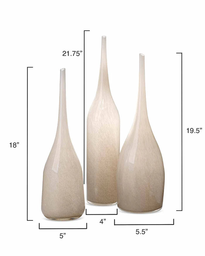 Pixie Vases Grey, S/3